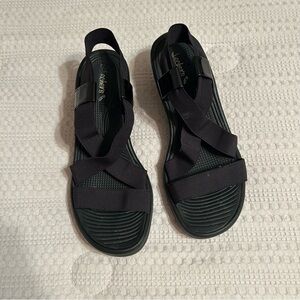 Skechers‎ Black Strappy Sandals